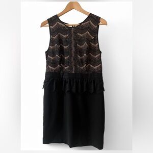 LOFT Elegant Black Lace Dress